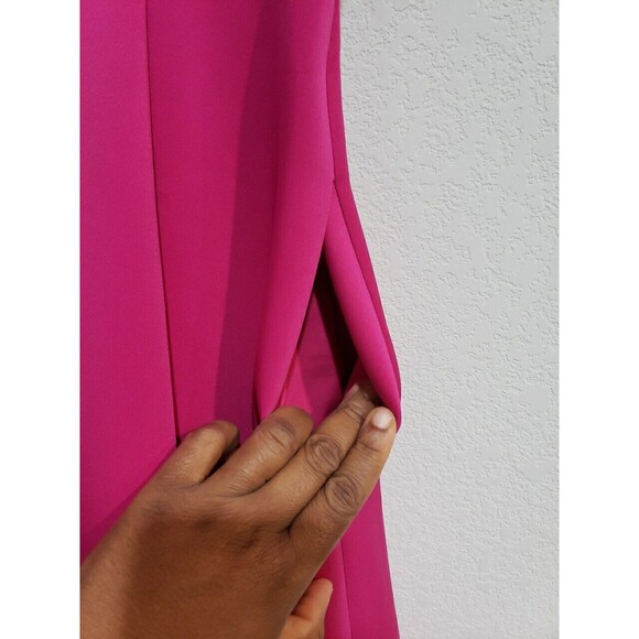 Belle Badgley MischkaHonor Scuba Midi Shirt Dress Size 0 - Picture 5 of 9